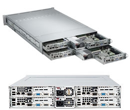 Platforma 2022TG-HTRF, H8DGT-HF, 827H-R1400B, 2U, Four Nodes, Dual Opteron 6000 Series